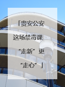 贵安公安这场禁毒课“走新”更“走心”