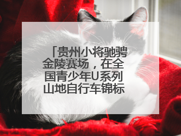 贵州小将驰骋金陵赛场，在全国青少年U系列山地自行车锦标赛中勇夺3金