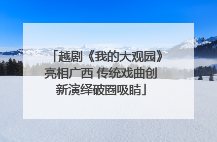越剧《我的大观园》亮相广西 传统戏曲创新演绎破圈吸睛