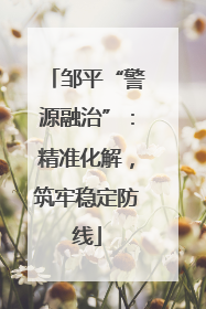 邹平“警源融治”：精准化解，筑牢稳定防线