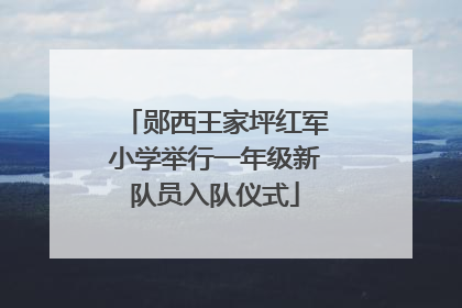 郧西王家坪红军小学举行一年级新队员入队仪式