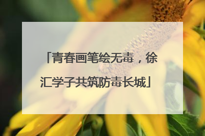青春画笔绘无毒，徐汇学子共筑防毒长城