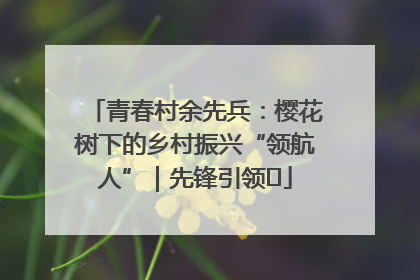 青春村余先兵：樱花树下的乡村振兴“领航人”｜先锋引领⑪