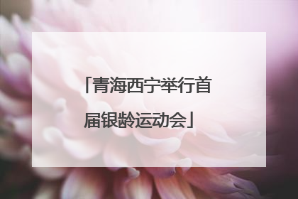 青海西宁举行首届银龄运动会