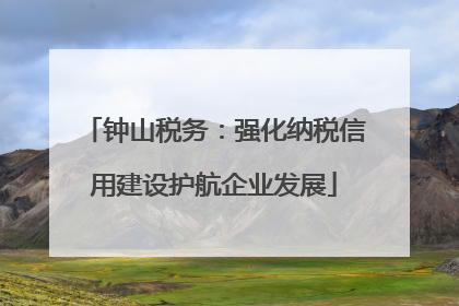 钟山税务：强化纳税信用建设护航企业发展