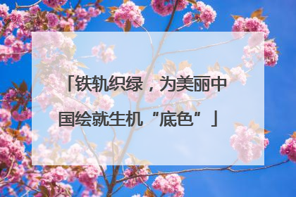 铁轨织绿，为美丽中国绘就生机“底色”