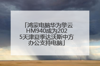 鸿蒙电脑华为擎云 HM940成为2025天津夏季达沃斯中方办公支持电脑