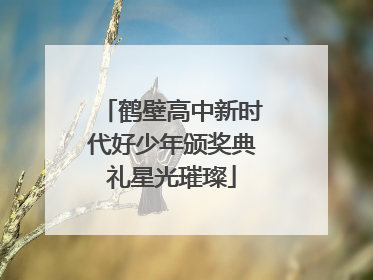 鹤壁高中新时代好少年颁奖典礼星光璀璨