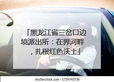 黑龙江省三岔口边境派出所：在界河畔，扎根红色沃土