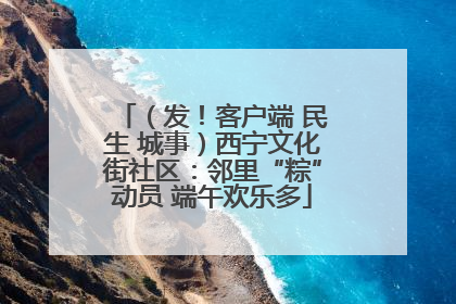 （发！客户端 民生 城事）西宁文化街社区：邻里“粽”动员 端午欢乐多
