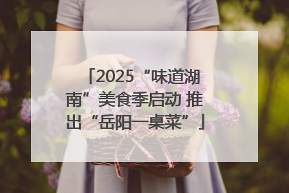 2025“味道湖南”美食季启动 推出“岳阳一桌菜”