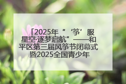 2025年“‘筝’服星空·逐梦启航”——和平区第三届风筝节闭幕式 暨2025全国青少年风筝制作放飞赛（沈阳站）颁奖仪式
