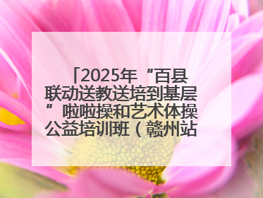 2025年“百县联动送教送培到基层”啦啦操和艺术体操公益培训班（赣州站）圆满结业