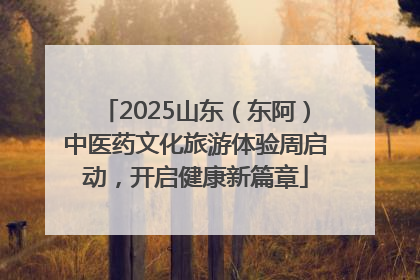 2025山东（东阿）中医药文化旅游体验周启动，开启健康新篇章