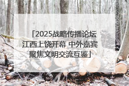 2025战略传播论坛江西上饶开幕 中外嘉宾聚焦文明交流互鉴