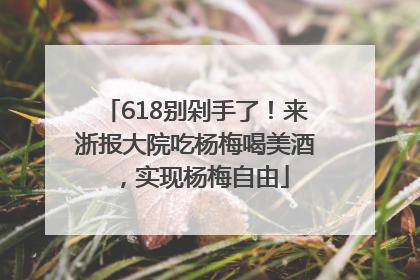 618别剁手了！来浙报大院吃杨梅喝美酒，实现杨梅自由